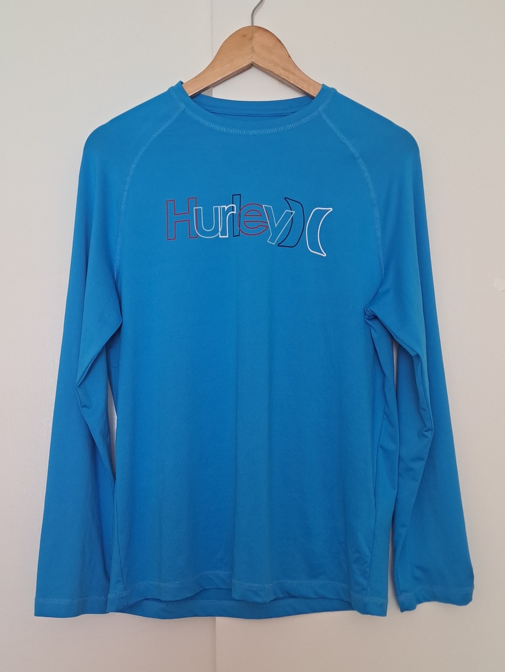 Hurley Boys' Blue Long Sleeve Rash Guard Top